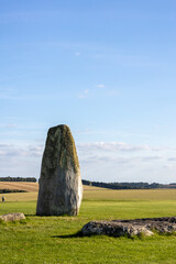 Monumento di Stonehenge durante un pomeriggio soleggiato in Inghilterra