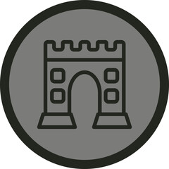 Castle Gate Icon Design