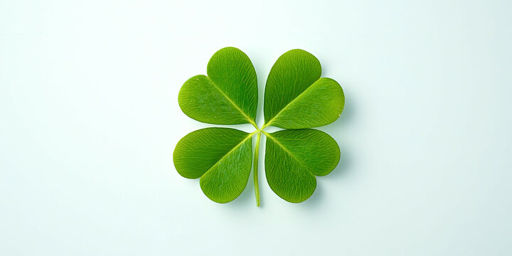 A green leaf with four leaves on it