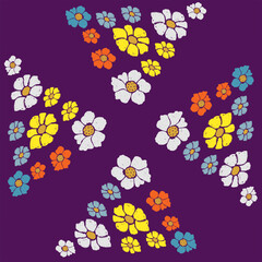 seamless pattern with flowers