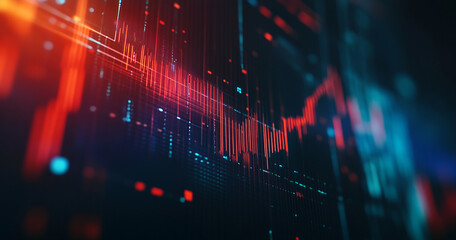 Obraz premium Abstract stock chart