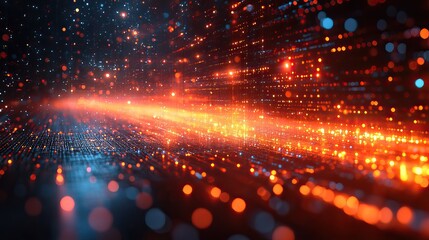 Fototapeta premium The abstract digital online technology background emphasizes business and tech workflows with a modern design.