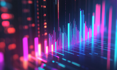 Abstract stock chart