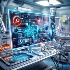 Futuristic Medical Technology Interface.