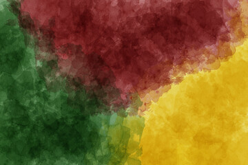 Juneteenth background with watercolor stroke. Vector illustration. Black History Month background.