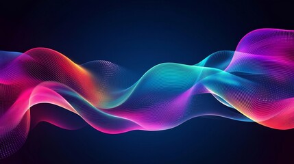 Obraz premium Purple Lines Abstract Wallpaper: Seamless Abstract Wave