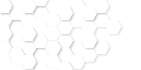 Background with hexagons. Abstract background with lines. white texture background. hexagon abstract background. Surface polygon pattern with glowing hexagon paper texture and futuristic business.