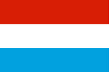 illustration of a waving luxembourg flag on a pole, a symbol of the luxembourg and Europe, with a red, white, and blue banner representing the nation's patriotism