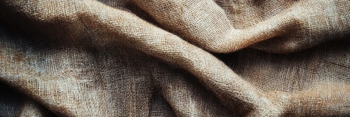 Fototapeta premium Old fabric texture, with pilled fibers and faded colors, evoking a vintage feel