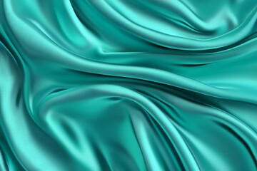 Blue and turquoise paint create a textured fabric