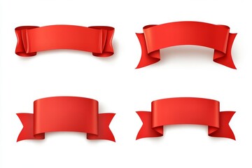 It adds a pop of color to the white background when the red ribbon banner is contrasted with it.