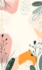 Hand-drawn 2D Doodle Tile and Carpet Patterns with White Borders – Geometric, Floral, and Abstract Designs