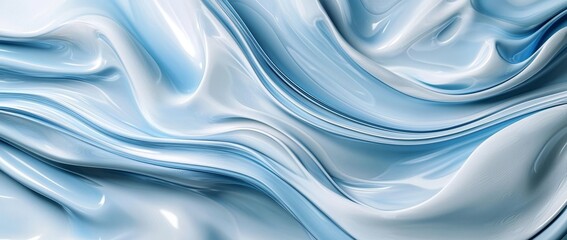 Obraz premium The rendering of abstract 3D renders in 4K is animated with ribbed glass effects