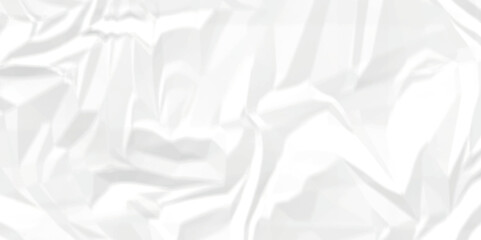 Abstract white crumpled paper texture. White wrinkled paper texture. White paper texture. White crumpled and top view textures can be used for background of text or any contents.