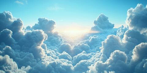 Shimmering Sea of Clouds Under a Breathtaking Sky