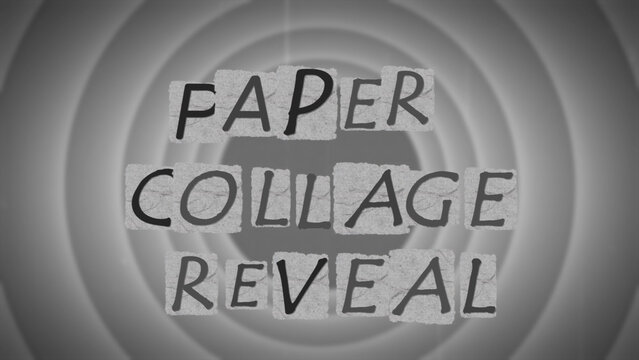 Paper Collage Text Reveal V2