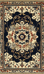 Naklejka premium carpet or tile pattern 2D illustrator doodle wallpaper