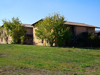 Gebäude vom Ferienpark in der Uckermark 
