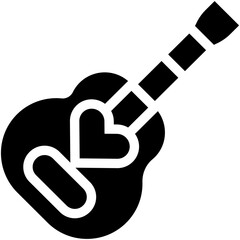 Vector Icon Guitar, Musical Instrument, Acoustic, Guitar, Love