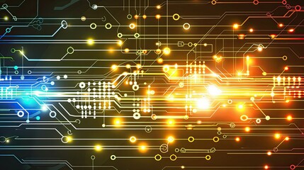 abstract structure circuit computer technology business background