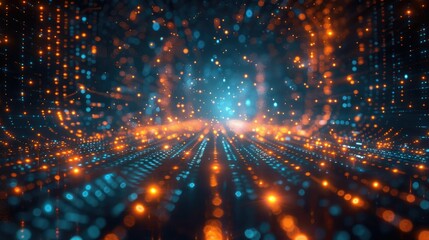 Obraz premium digital technology background
