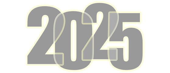 2025 New Year background on PNG