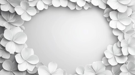 Minimalist Falling Petals on Barren Ground