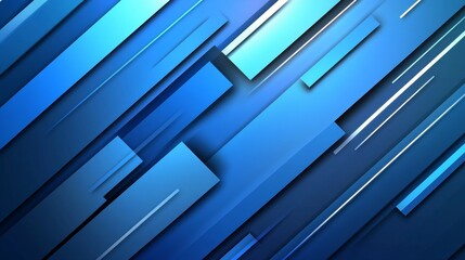 Obraz premium Design brochure, website, flyer. Geometric blue wallpaper for certificate, presentation, landing page. Abstract blue modern background.