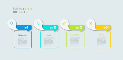 Steps infographic design