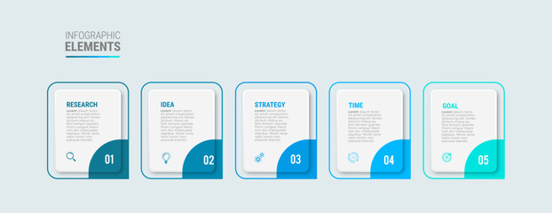 Steps infographic design template