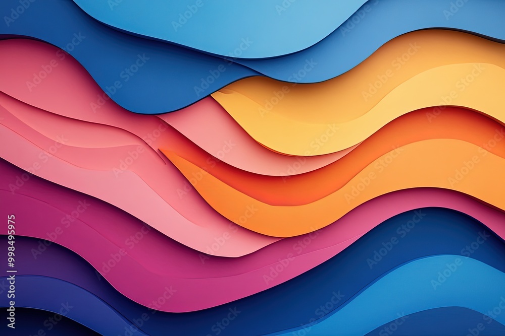 Canvas Prints Modern abstract gradient design for vibrant artistic covers.