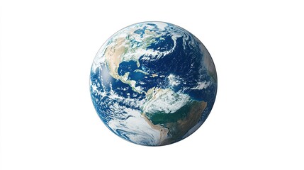 Fototapeta premium Earth globe from space isolated PNG transparent