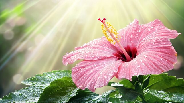 Image of a flower in the garden in HD 8K