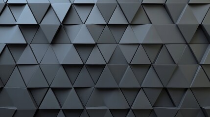 Fototapeta premium Semigloss polished wall background with tiles. 3D Render- Stock, triangular tile wallpaper.