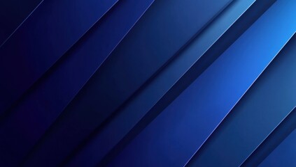 Fototapeta premium Blue background with diagonal lines, corporate-style graphics, dark blue gradient, minimalism Generative AI
