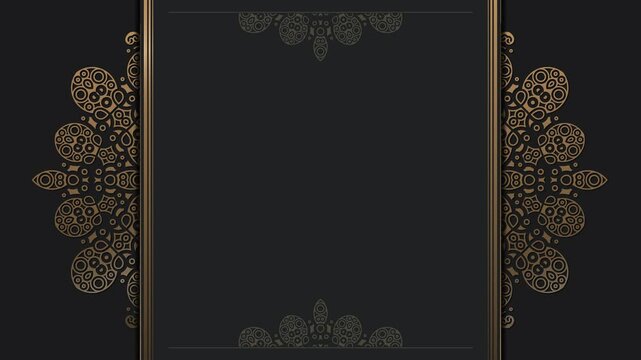 Elegant gold decorative frame design background
