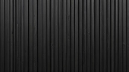 Black corrugated metal texture. Wall wooden vertical panels. Dark steel roof sheet. Wood siding for construction