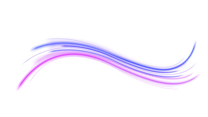 Abstract Light Speed Motion Effect, Exclusive Isolated on White Background, Vector Illustration