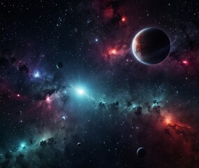 Obraz premium space futuristic background