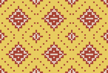 Motifs Islamic Geometric Pattern Designfolk Embroidery, Aztec Geometric Ornament Print. Design for Carpet, Wallpaper, Clothing, Wrapping, Fabric