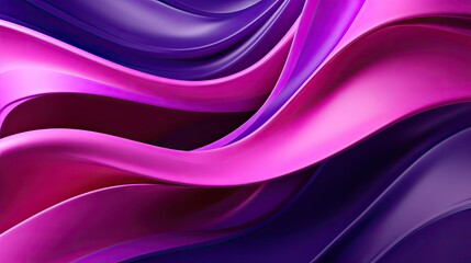 Obraz premium Flowing purple waves creating a luxurious and dynamic abstract background