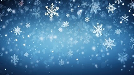 Winter background with snowflakes. Christmas and New Year concept