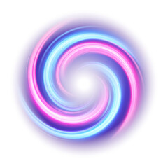 Abstract Ring Light Effect Isolated on White Background, Vector Illustration