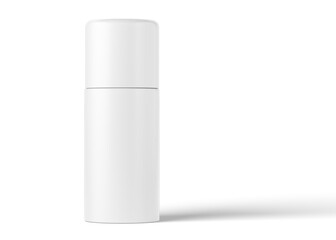 Cosmetic bottle without label, plastic bottle mockup for liquid soap, shampoo, shower gel, lotion, body milk isolated on white background.