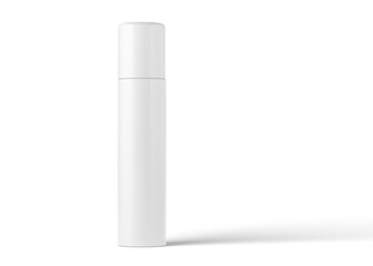 Cosmetic bottle without label, plastic bottle mockup for liquid soap, shampoo, shower gel, lotion, body milk isolated on white background.