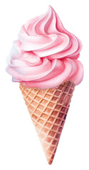 PNG Cream dessert food cone.