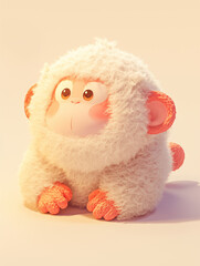 Zodiac plush style mascot Chinese monkey
