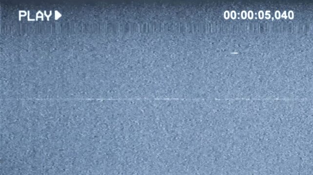 Analog VHS tape damage. Static TV noise