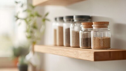 Modern Spice Rack Storage - Organized Wooden Shelves for Minimalist Kitchen Decor in Compact Design Perfect for Culinary Enthusiasts and Home Chefs