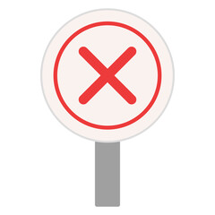 x sign board 